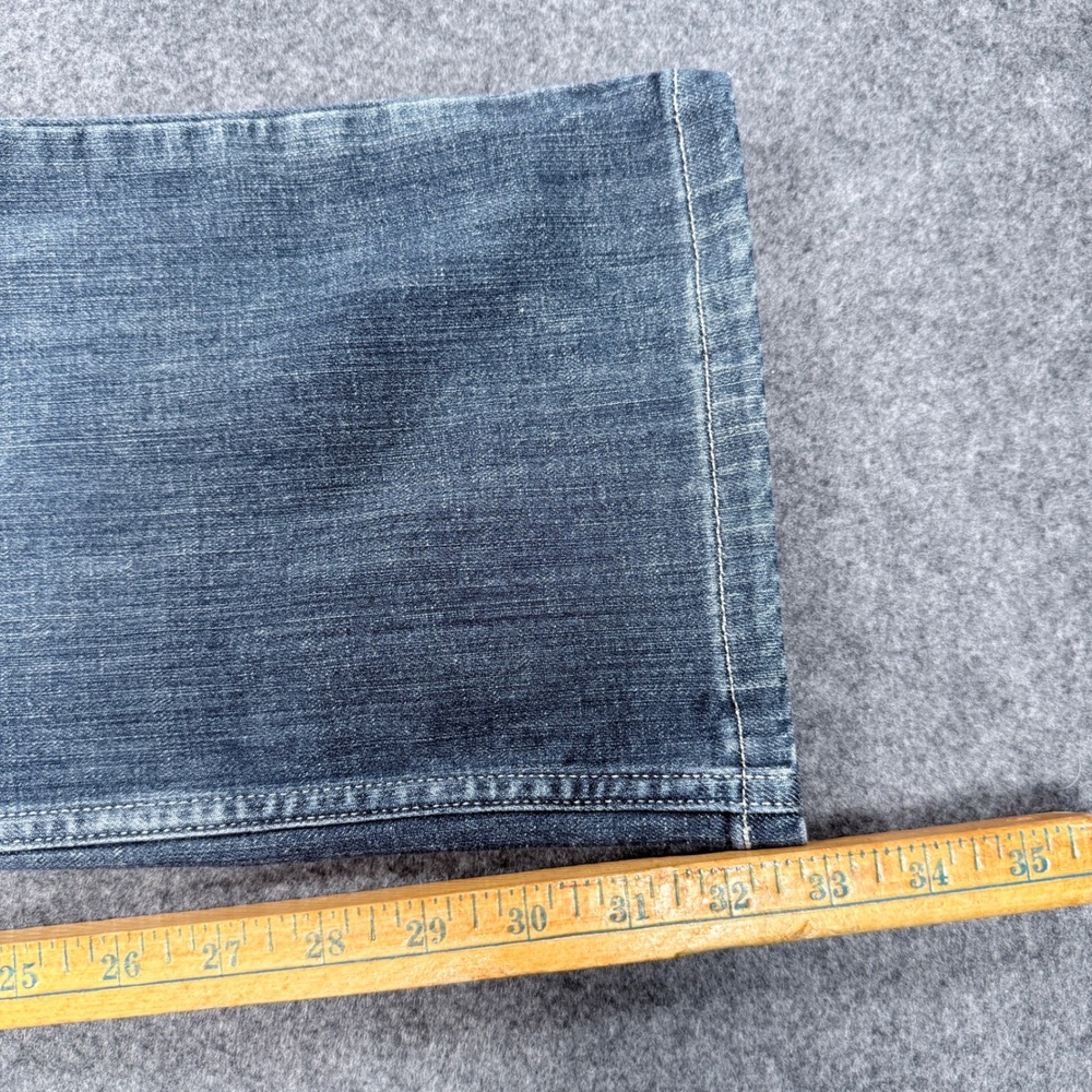 Wrangler Womens Straight Leg Jeans Blue Medium Wash Stretch Size 17x34 09MWTMS - Picture 8 of 11